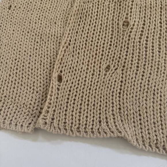 Mustard Seed Distressed Sweater Womans Medium BOHO Cottagecore - Picture 3 of 9